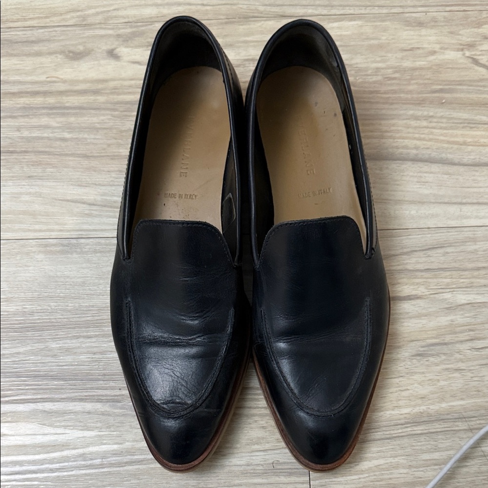 Everlane Black Leather Loafers